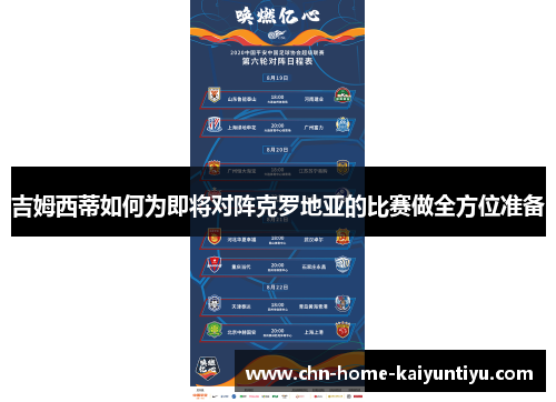 吉姆西蒂如何为即将对阵克罗地亚的比赛做全方位准备